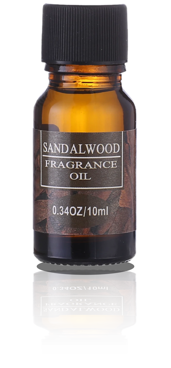 Sandalwood — a 10ml amber bottle of fragrance oil for the Hearth